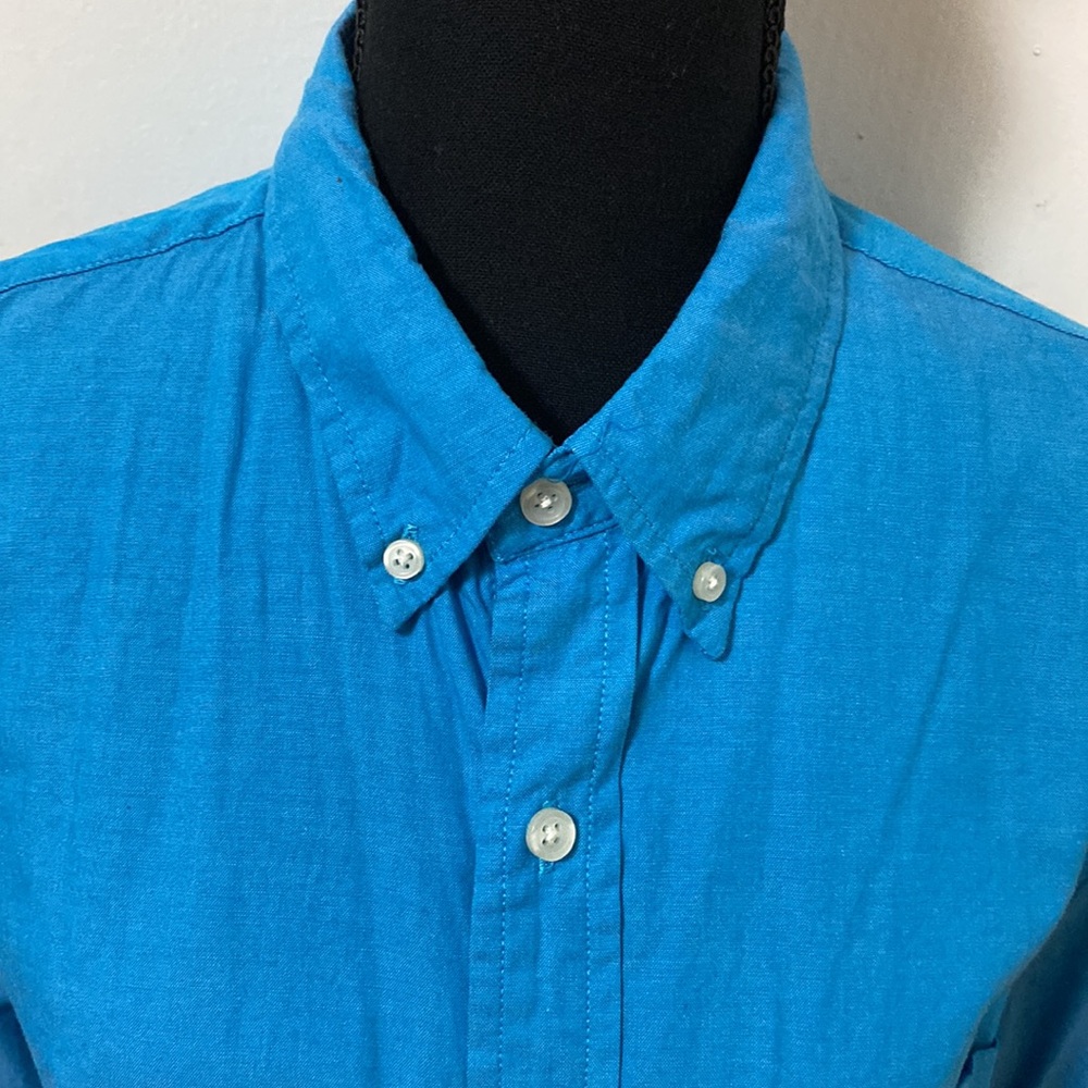 Club room | men’s | Regular slim Fit Solid Dress shirt | Large | blue - Picture 3 of 6